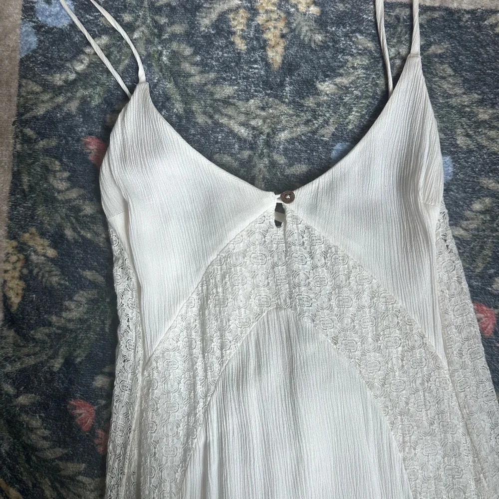 Free People field of flowers white dress